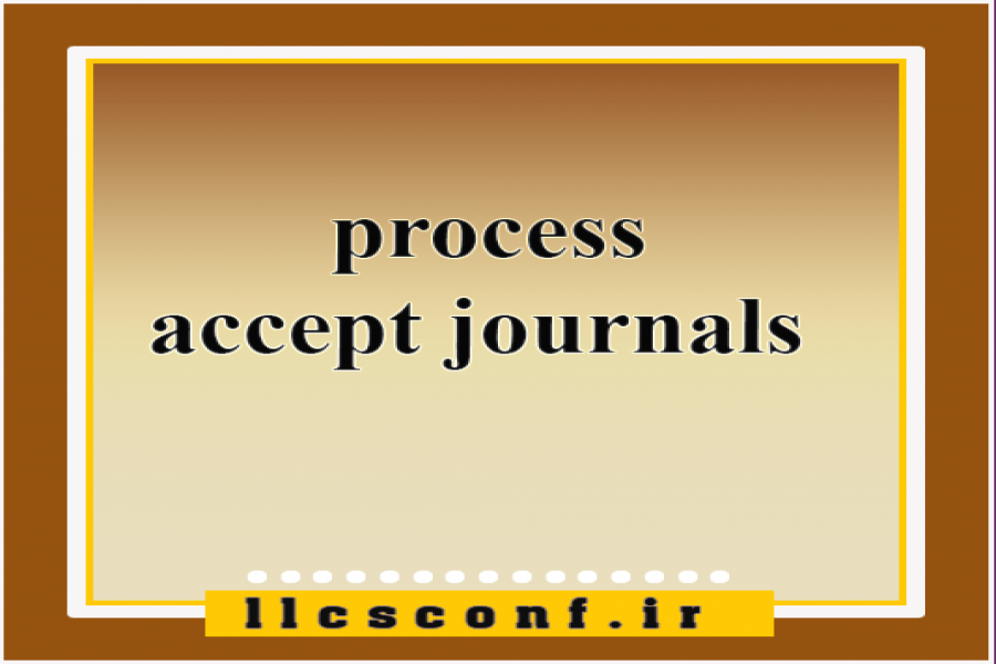 The application process for printing accepted articles in journals